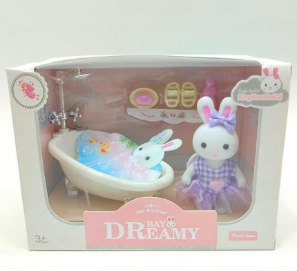 Dreamy Mini Tavşan Oyun Seti - Banyo
