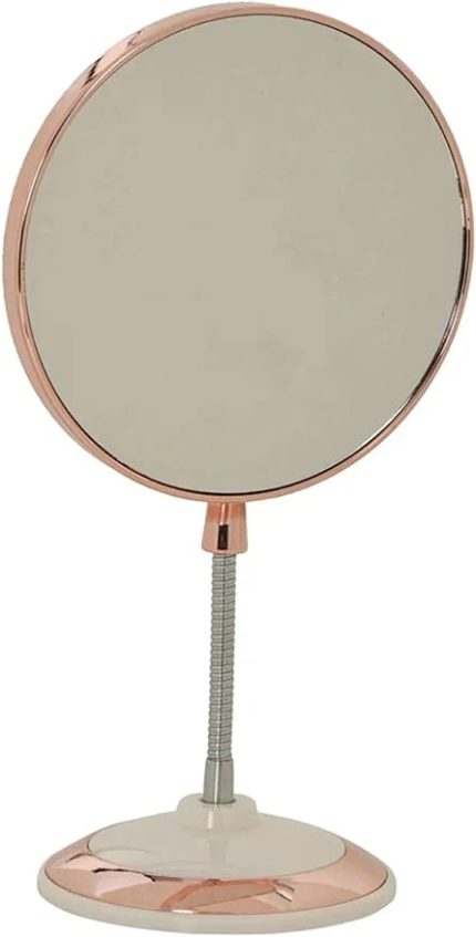 3x Büyüteçli Çift Taraflı Masaüstü Makyaj ve Tıraş Aynası - Profesyonel Yuvarlak Ayna