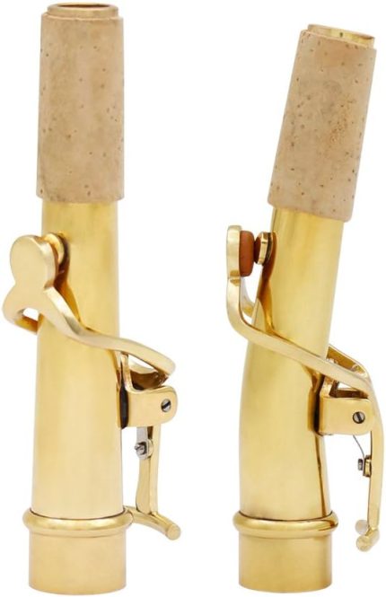 Tenor Soprano B-düz Saksafon Sax Viraj ve Düz Boyun Kiti Temizlik Bezi ile Pirinç Malzeme 16.8mm Saksafon aksesuar