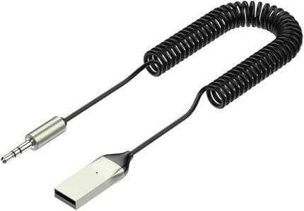 NR32 Mikrofonlu Araç Bluetooth Kiti Herhangi Bir Kulaklık AUX Çıkışını Kablosuz Bağlantı Yapar