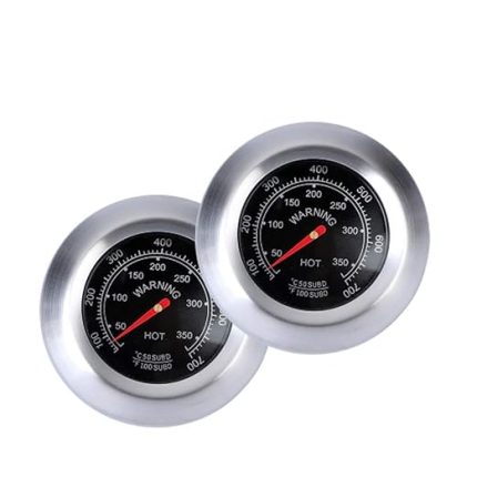 çelik sigara içen mangal, 2 adet, barbekü termometresi, manometre, paslanmaz çelik, bimetalik, mutfak kızartma, gösterge termometresi, Celsius ve Fahrenheit 100 – 700 ℉