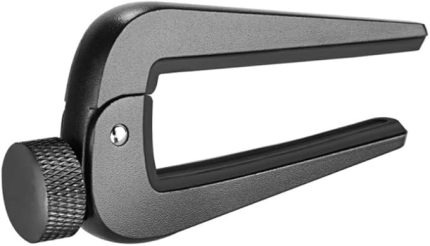 Evrensel Geniş Ayarlanabil Gitar Kapo 6/12 Telli Akustik Klasik Elektro Gitar Bas Mandolin Banjo Ukulele için Uygundur Siyah