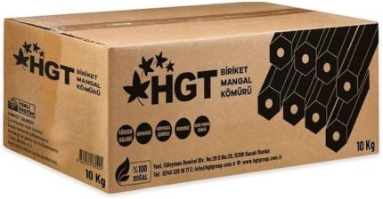 Mangal Kömür Doğal Kimyasal sız Presle Üretilmiş Dumansız Kokusuz Yüksek Isılı (B Sınıf 10 Kg)