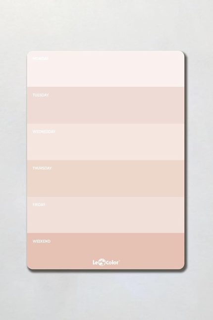 Color Haftalık Planlayıcı Blok Naturel