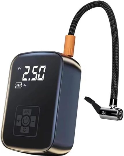 Wlue Kablosuz 3600 mAh Araç Kompresör 150 PSI Basınçlı Lastik, Bisklet, Motosiklet Şişirme Pompası