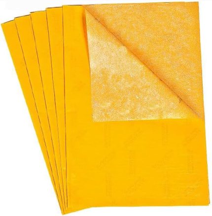 Sarı Karbon Kağıdı A4 10 Adet 21x29,7 cm Kopya Kağıdı Transfer Kağıdı Renkli Karbon Kağıdı
