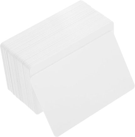 Adet Pvc Beyaz Kart İşletmeler Için Boş Plastik Kartlar Çift Taraflı Baskıya Hazır