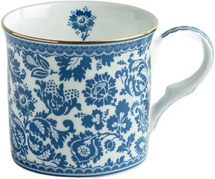 Kahve Fincanı Classical Coffee Cup Ceramic European Afternoon Tea Bone China Tea Cup Retro Blue and White Mug for Home Office kahve kupası (Color : B)