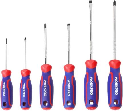 WP200504 6 Parça Profesyonel CR-V Manyetik Tornavida Seti