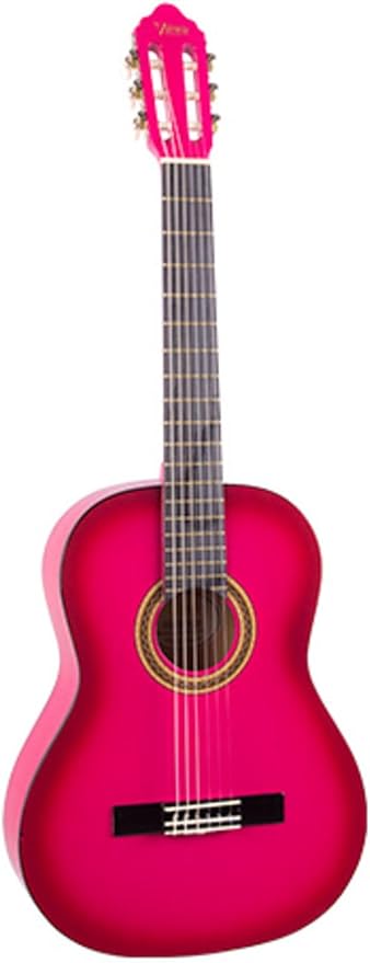 Klasik Gitar 1/4 Pembe 5-7 Yaş Grubu Için