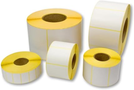 Label - 40x20 mm Termal Etiket, Barkod/Adres/Kargo Termal Etiketleri, Zebra ve Diğer Yazıcılarla Uyumlu