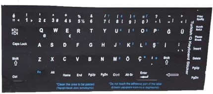 300164 İNGİLİZCE Q KLAVYE STIKER
