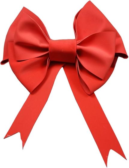 Çekme Fiyonklar Fiyonk Kurdeleler Noel Dekorasyonu Büyük Fiyonk Mağaza Vitrini Düğün Kemeri Doğum Günü Partisi Şenlik Fırsat Araba Dekorasyonu Dev Fiyonk(Red)