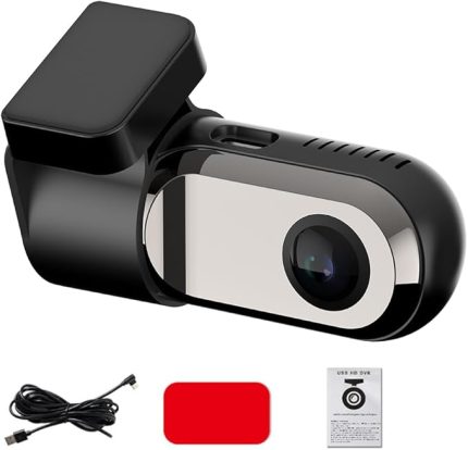 USB Dash Kamera Araba Android Navigasyon Sürüş Video Kaydedici 360 ce Dönebilen DVR Gösterge Paneli Kamerası ADAS Destekli Sistem 140° Geniş Açı Desteği Döngü Kaydı Siyah