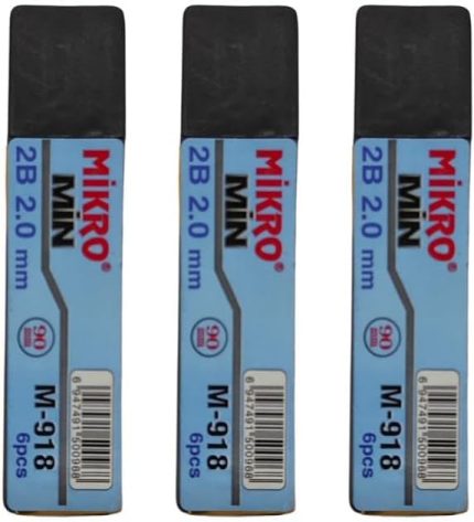 Ucu 2.0mm 2B Mikro 2B Kalem Ucu 2mm Siyah 3 Adet