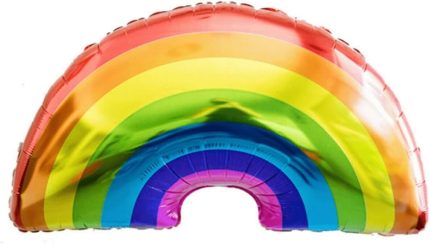Rengarenk Folyo Balon 90x55 Cm