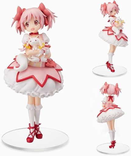 Madoka Kaname Sevimli Pembe Anime Kız Figürü 23cm Madoka Kaname Figürü Ayakta Pozisyon Heykeli Anime Modeli Masaüstü Süsler