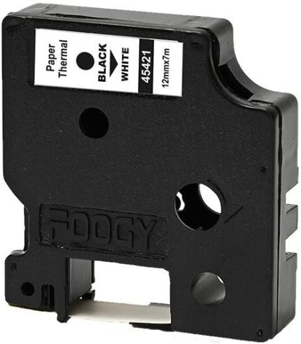 Dymo D1 Serit Etiket Muadili Kağıt Beyaz 12 mm x 7 m