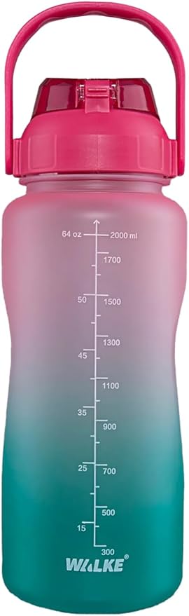 Bottle 2.2 Litre Motivasyonel Tritan Su Matarası Su Şişesi Suluk (BPA İÇERMEZ)