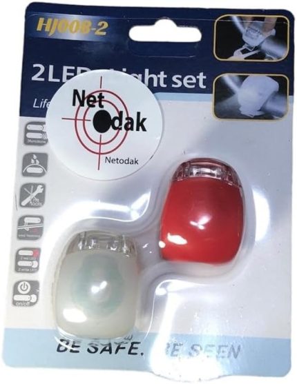 Işığı Bisiklet Lambası Silikonlu Su Geçirmez 3 Modlu (Piller Dahil)