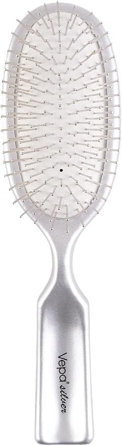 Silver Saç Fırçası 513 - Elite Hava, Kauçuk Sap, Antistatik, Yağ Dengesi