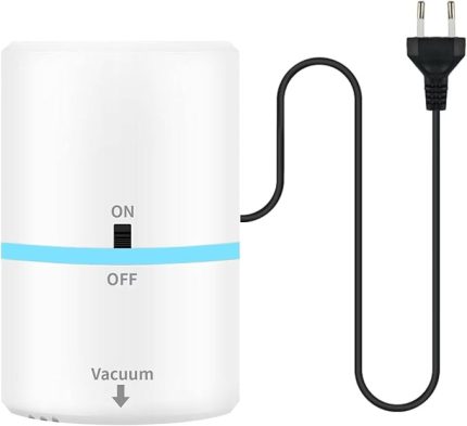 torbası için elektrikli vakum pompası, Portátil elektrikli hava pompası, vakumlu sıkıştırma torbası için, 35 W 220 V vakumlu pompa, 4,2 kPa ultra emiş gücüne sahip vakum pompası, vakum torbası