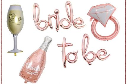 Bride To Be Balon Seti Bekarlığa Veda Setleri Rose Şampanya Balon