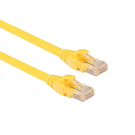 Lunatic 10 METRE SARI Cat6 Rj45 Lan Kablosu UÇLARI FABRİKASYON TAKILI Bilgisayar Modem İnternet Ethernet Kablosu (SARI, 10 METRE)