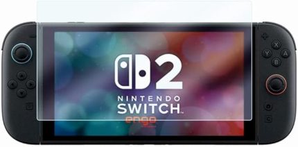 Ekran Koruyucu 7.9 inç 9H Parlak Nano Koruma Oyun Konsolu Nintendo Switch 2 ile Uyumlu