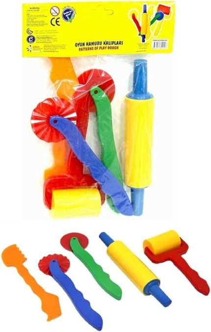 Hamur Kalıbı Merdane Silindir Kesici 5 Parça 1 Paket