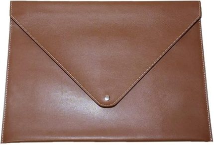 PU Deri A4 Dosya Klasörü Belge Tutucu Su Geçirmez Portföy Zarf Dosya Klasör Kılıf Çıtçıtlı Dosya 25,5X33,5 CM -TABA