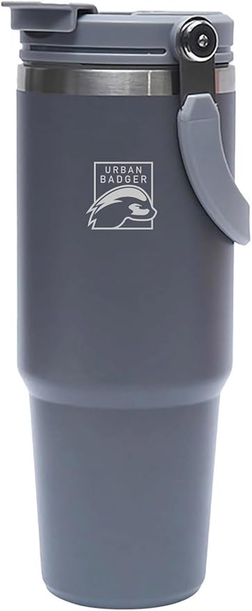 Badger Gizli Pipetli Gri Çelik Termos 900 ML, Dayanıklı Kamp Ekipmanları, Kamp Aksesuarları, Açık Hava Sporları, Doğa Sporları, Yürüyüş, Kamp Mutfağı, Kamp Malzemeleri