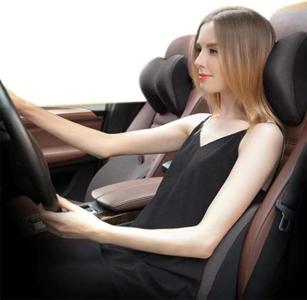 Carfort Büyük Visco Araç Boyun Yastığı Araç Içi Visco Boyun Destek Yastığı Gri - Ergo Travel