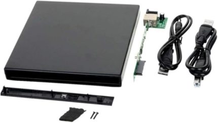 5115 USB SATA 12.7mm DVD RW Writer SSD External Harici Caddy Kutu
