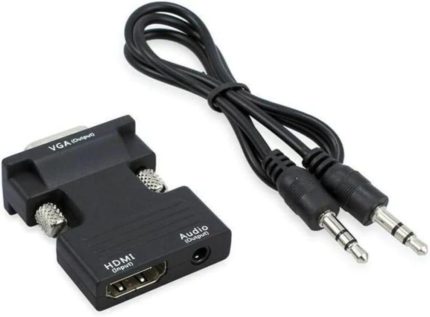 Ses Destekli Hdmi To Vga Monitör Çevirici Dönüştürücü Adaptör