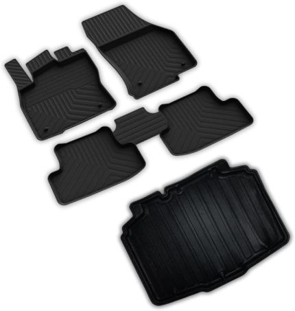 Fabia ile Uyumlu Ferrous 4D Paspas ve 3D Bagaj Havuzu 2021 ve Üstü