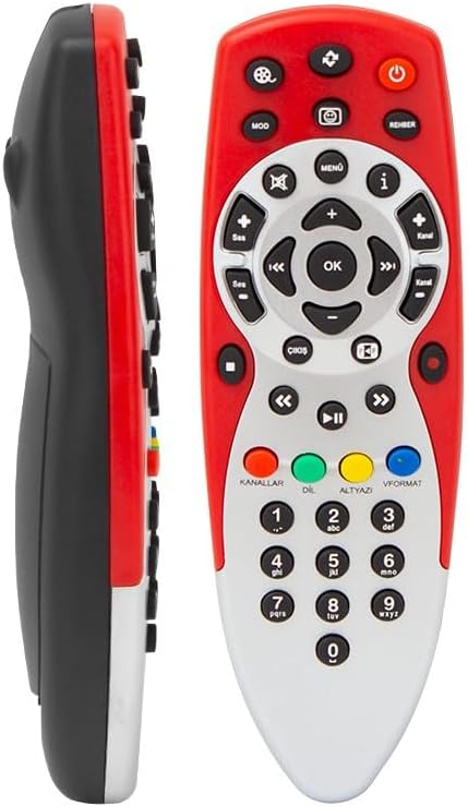 Digiturk HD Plus Uydu Kumandası Dijitürk HD Kırmızı Kumanda