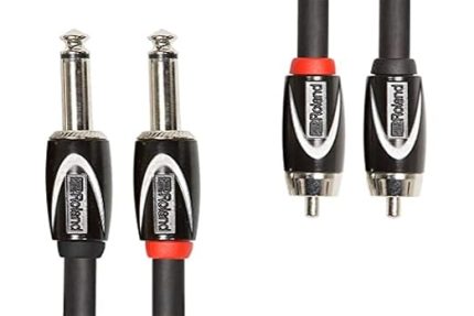 Black Serisi Çift Bağlantı Kablosu - 6,3 mm Jak, RCA üzerinde, Uzunluk: 1,5 m – RCC-5-2R28