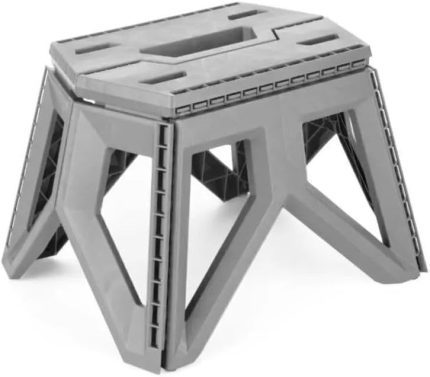 Amaçlı Katlanabilir Küçük Boy Gri Basamak Tabure MIT1169