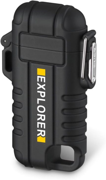 Elektrikli Çakmak Taşınabilir Rüzgar Geçirmez USB Çakmak Ateşleyici Mum Kamp Pişirme BARBEKÜ için