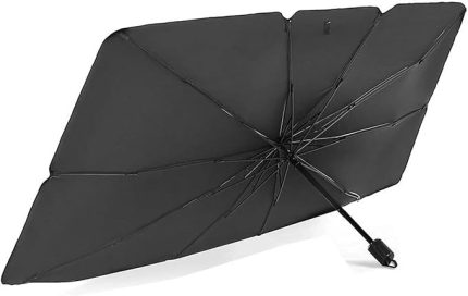 Oto Market Oto Araba Güneşlik Şemsiye Tip Ön Cam Güneş Önleyici Katlanabilir 140cm X 75cm