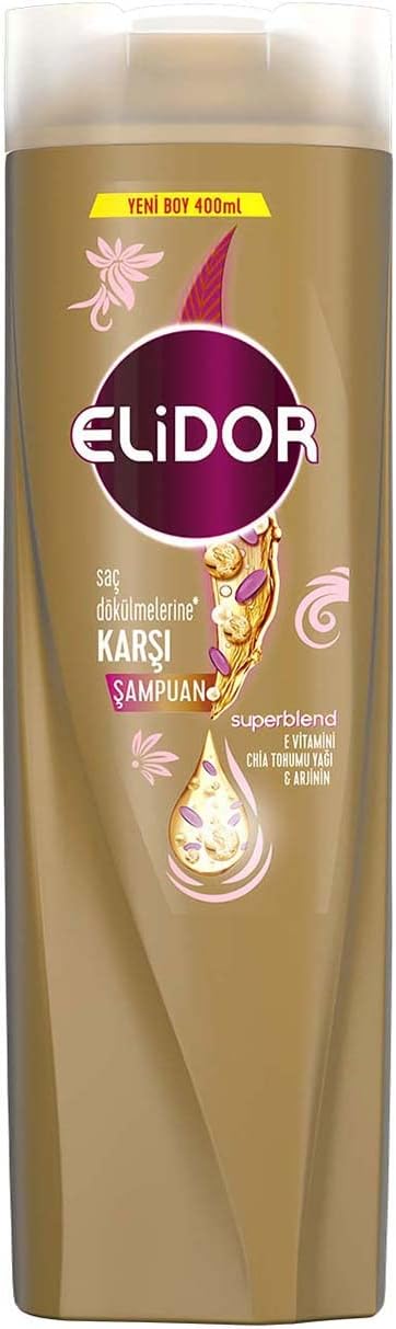 Superblend Saç Bakım Şampuanı Saç Dökülmelerine Karşı E Vitamini Chia Tohumu Yağı Arjinin 400 ml