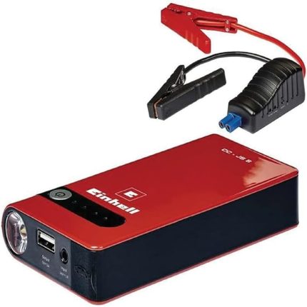 Akü Takviye-Powerbank CE-JS 8/1 (12 V, LiPo rech. batarya 3x2500 mAh, LED şarj durum göstergesi, LED lamba, 12V/200A takviye, takviye kablosu, 2 USB portu) - 1091511