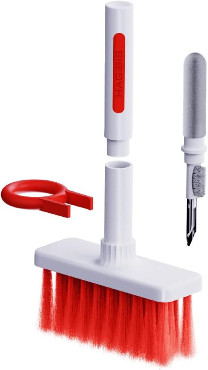 Temizleme Yumuşak Fırça Klavye Temizleyici 5'i 1 Arada Çok Fonksiyonlu Bilgisayar Temizleme Araçları Kiti Köşe Boşluğu Silgi Bluetooth Kulaklık için Tuş Çektirmesi Lego Dizüstü Bilgisayar