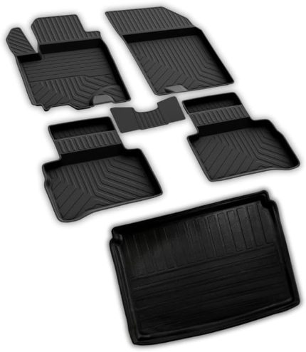 autoaccessories Suzuki Vitara ile Uyumlu 4D Paspas ve Üst 3D Bagaj Havuzu 2016 ve Üstü