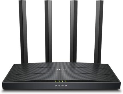 Archer AX12, AX1500 Wi-Fi 6 Gigabit Portlu Kablosuz Router, Fiber Destekli, 4 Gigabit LAN Portları, WPA3, Oyun için İdeal Xbox/PS4/Steam ve 4K