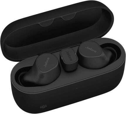 Evolve2 Buds True Wireless kulak içi Bluetooth aktif gürültü azaltma (ANC), 4 Mic MultiSensor ses teknolojisi – MS Teams ve tüm standart toplantı uygulamaları için sertifikalı – Siyah