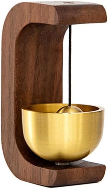 2024 ahşap kapı zili rüzgar çanları kablosuz kapı zili ev giriş kapı zili estetik duvar dekor-B, 2 adet dayanıklı