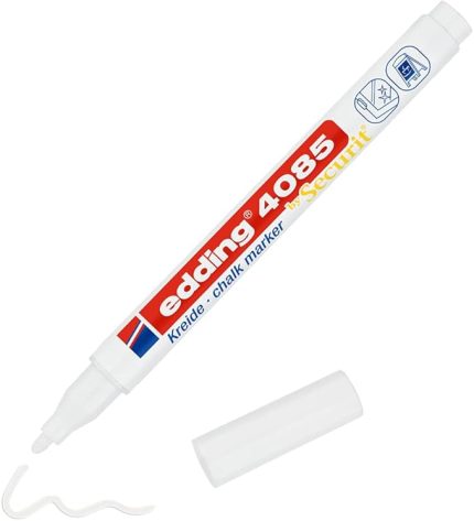 4085 tebeşir kalemi - beyaz - 1 tebeşir kalemi - 1-2 mm yuvarlak uçlu