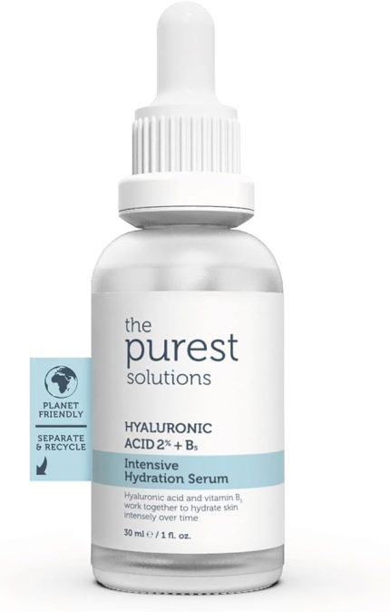 Purest Solutions, Yoğun Nemlendirme ve Dolgunlaştırıcı etkili, Yenileyici Cilt Bakım Serumu 30 ml (Hyaluronic Acid%2 + B5)